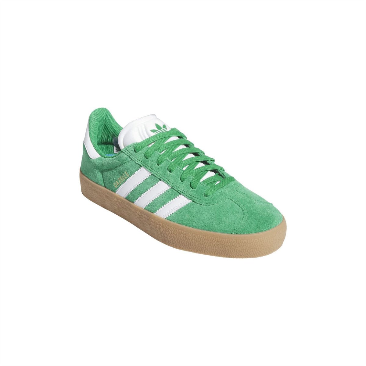 adidas Originals Gazelle Advantage Shoes in classic suede with white accents, featuring a low-top design and rubber sole.