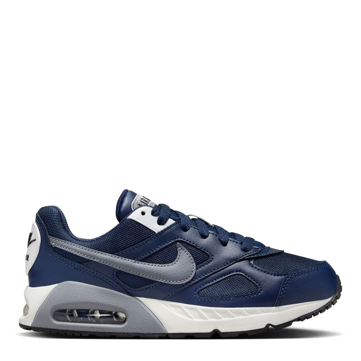 Boys' Nike Air Max Ivo sneakers, navy mesh with white Swoosh and Air window
