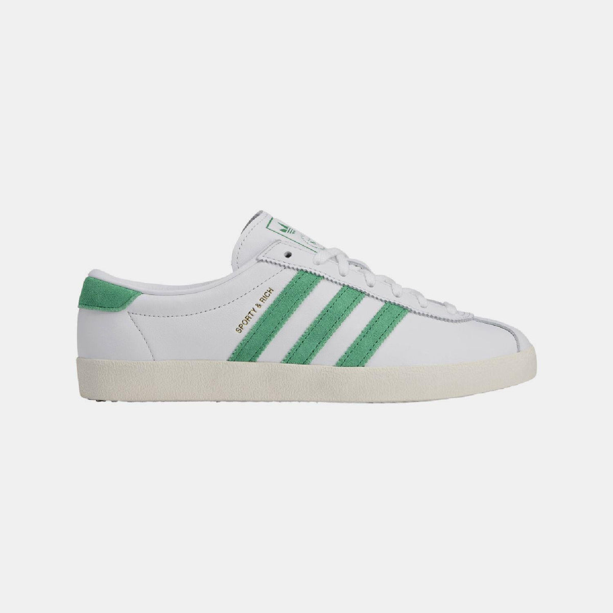 adidas Originals Sporty & Rich Blanc trainers, stylish white athletic footwear with sporty design and branding details