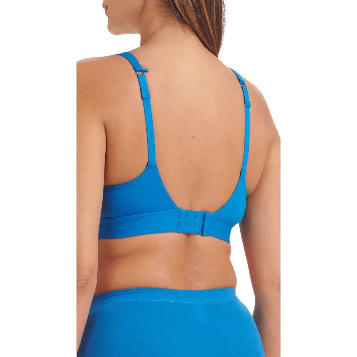 adidas Originals Comfort Flex cotton triangle bra in white, soft fabric, and seamless design, suitable as a comfortable everyday top