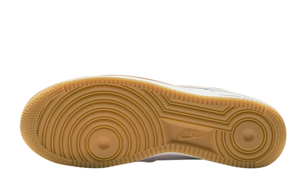 Nike Air Force 1 gum rubber outsole with circular traction pattern