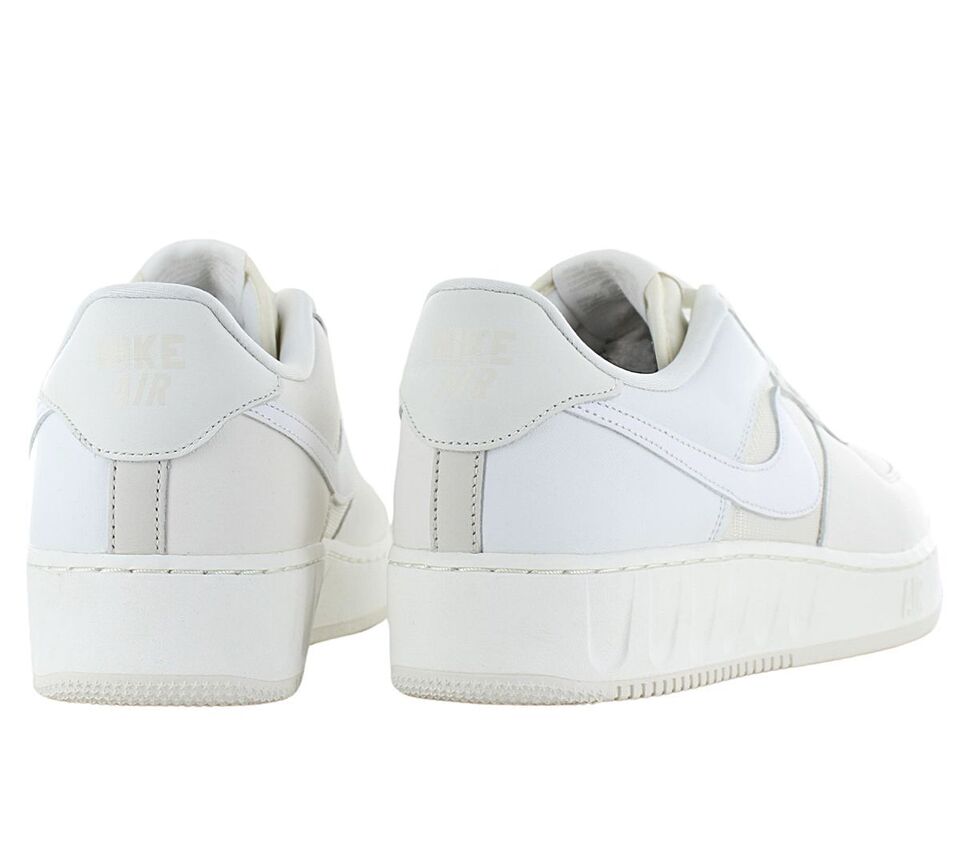 Nike Air Force 1 Low sneakers, off-white upper with padded collar and lace-up closure