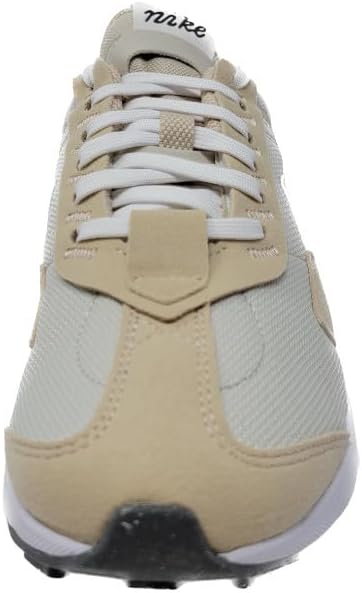 Nike Air Max Pre-Day lace-up with light bone knit upper, beige overlays, heel tab