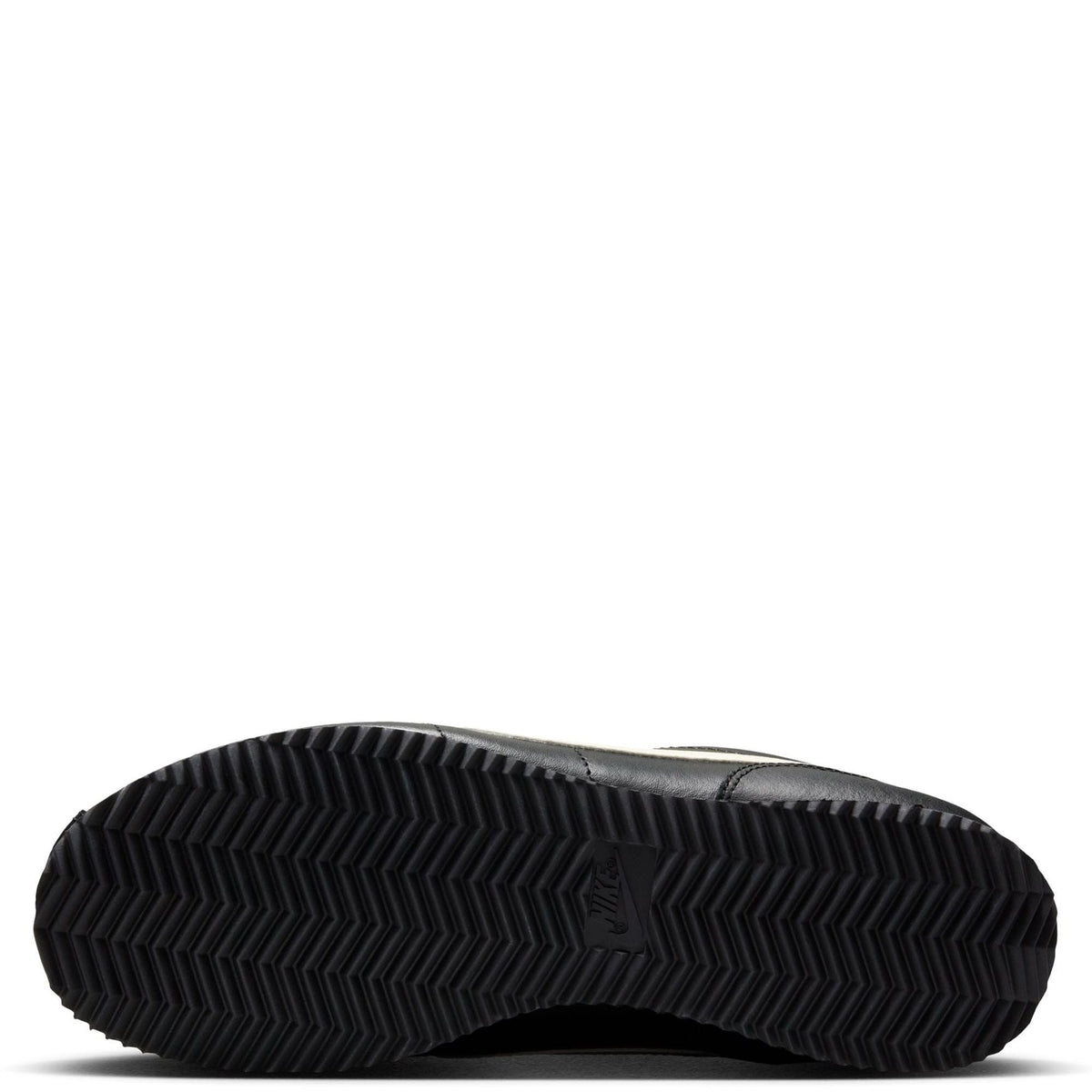 Nike Cortez rubber outsole with deep tread, black