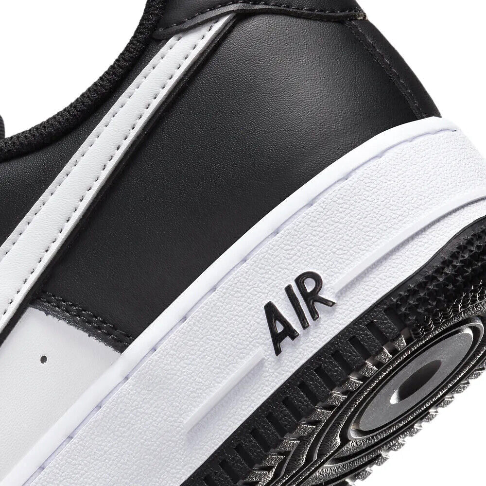 Nike Air Force 1 '07 sneakers close-up of white midsole with AIR detail