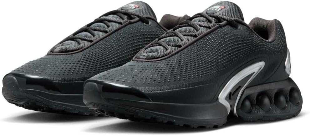 Nike Air Max DN men's pair of dark ash sneakers, lace-up mesh with front air pods