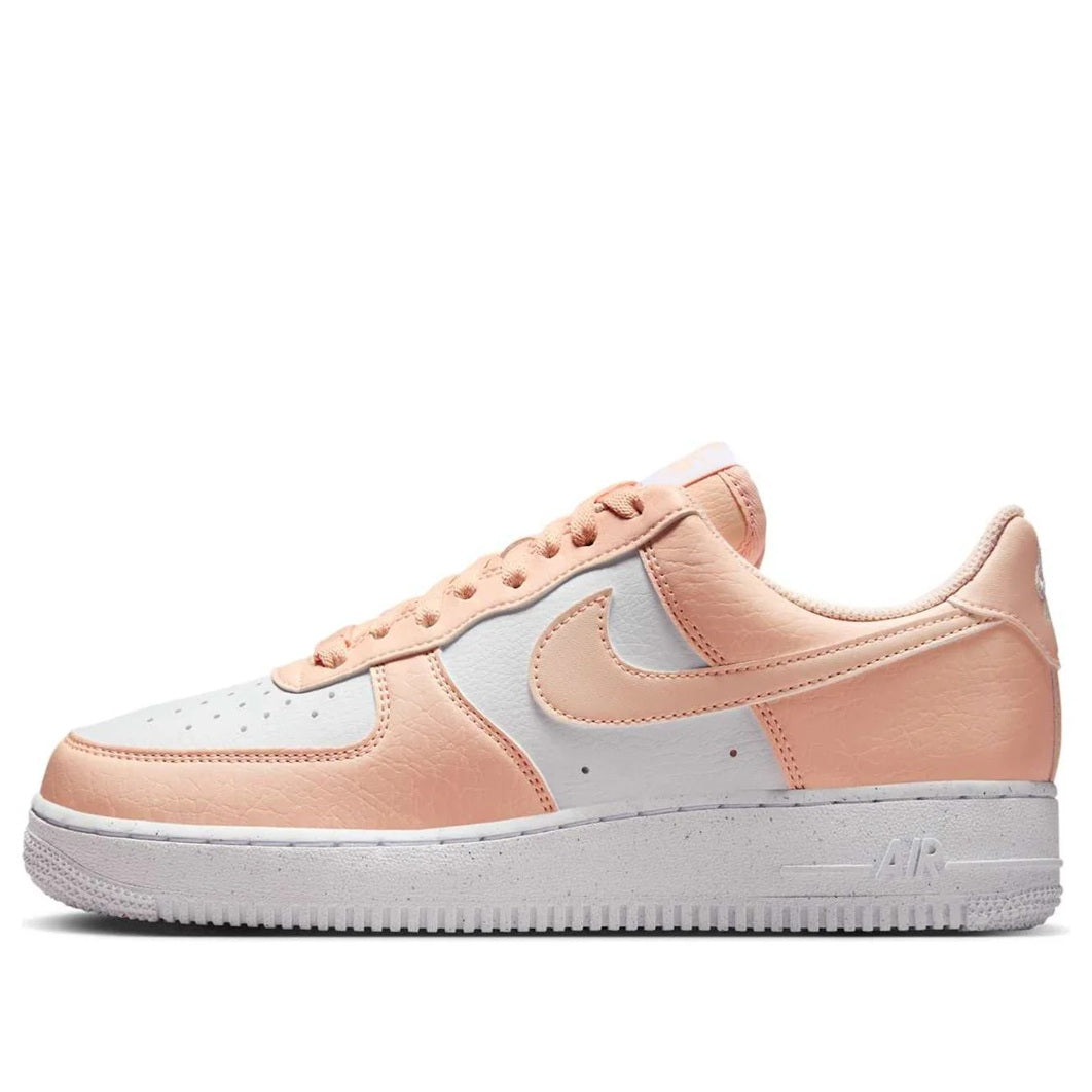 Women's Nike Air Force 1 sneakers, pale peach with light blue panels
