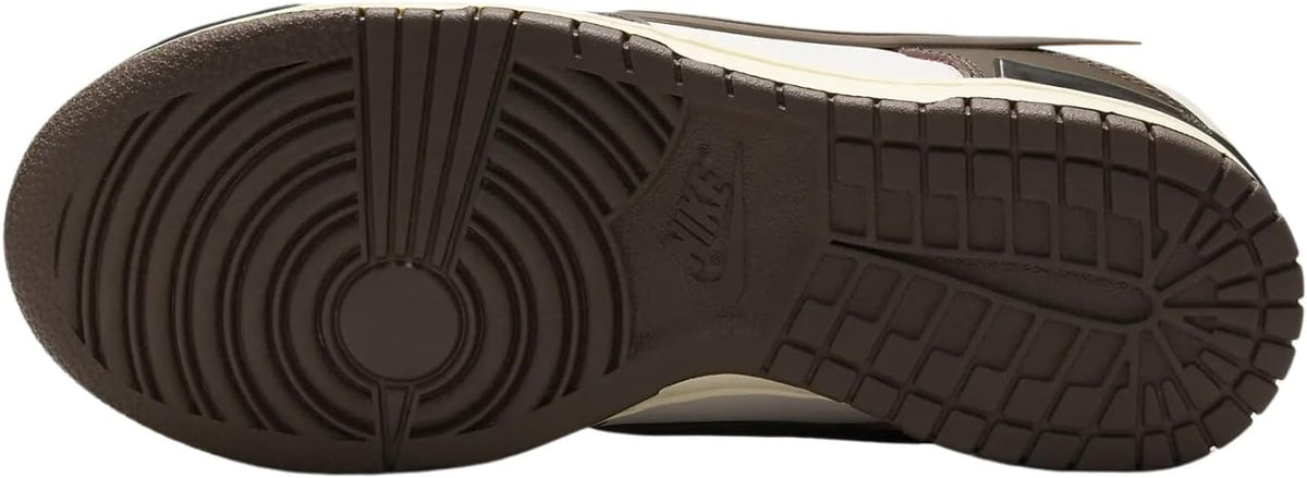 Nike Dunk Low Twist outsole, dark rubber tread with circular pivot logo