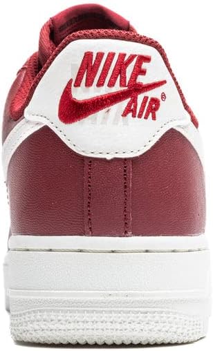 Women's Nike Air Force 1 PRM sneakers, burgundy heel with Nike Air logo and white collar