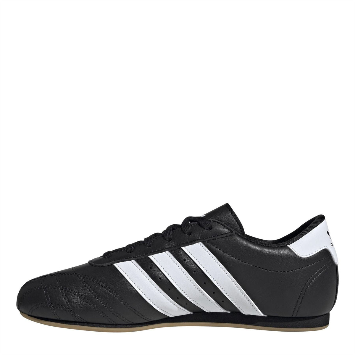 adidas Originals Taekwo low top sneakers in white with black accents, featuring classic athletic shoe design and laces.