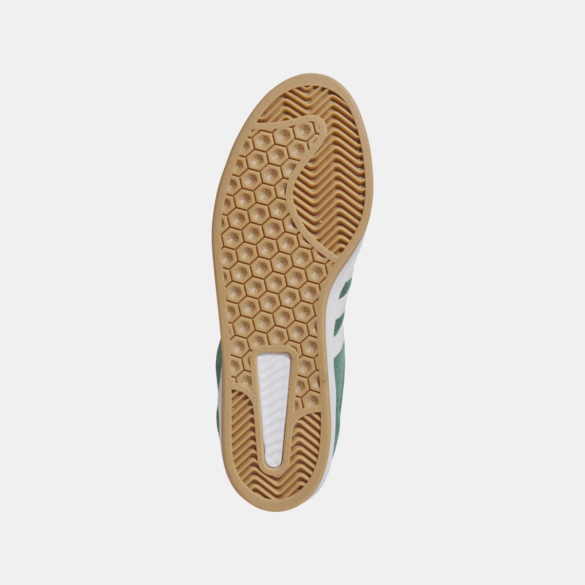 adidas Originals Campus ADV shoes outsole with hex tread and tan gum rubber