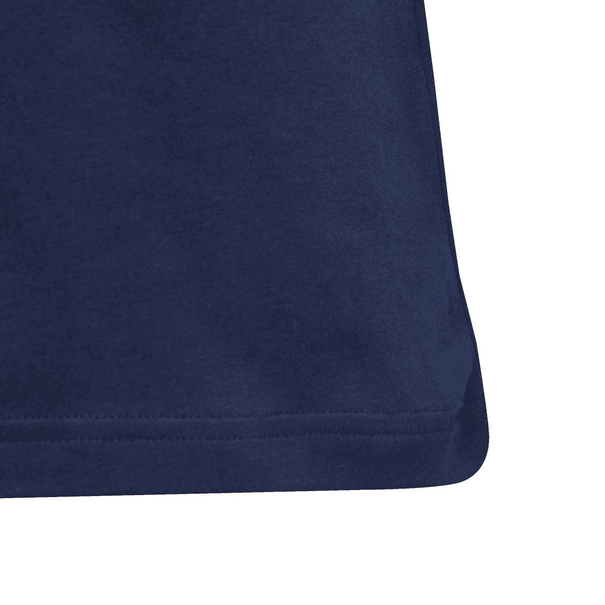 Indigo junior Adidas Originals T-shirt bottom hem with double-stitched edge
