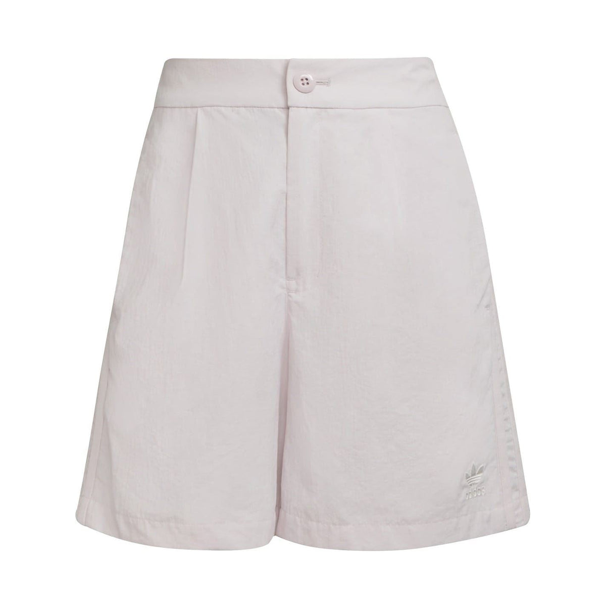 adidas Originals pink chino shorts with button waistband and front pleats