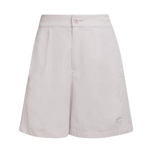 adidas Originals pink chino shorts with button waistband and front pleats