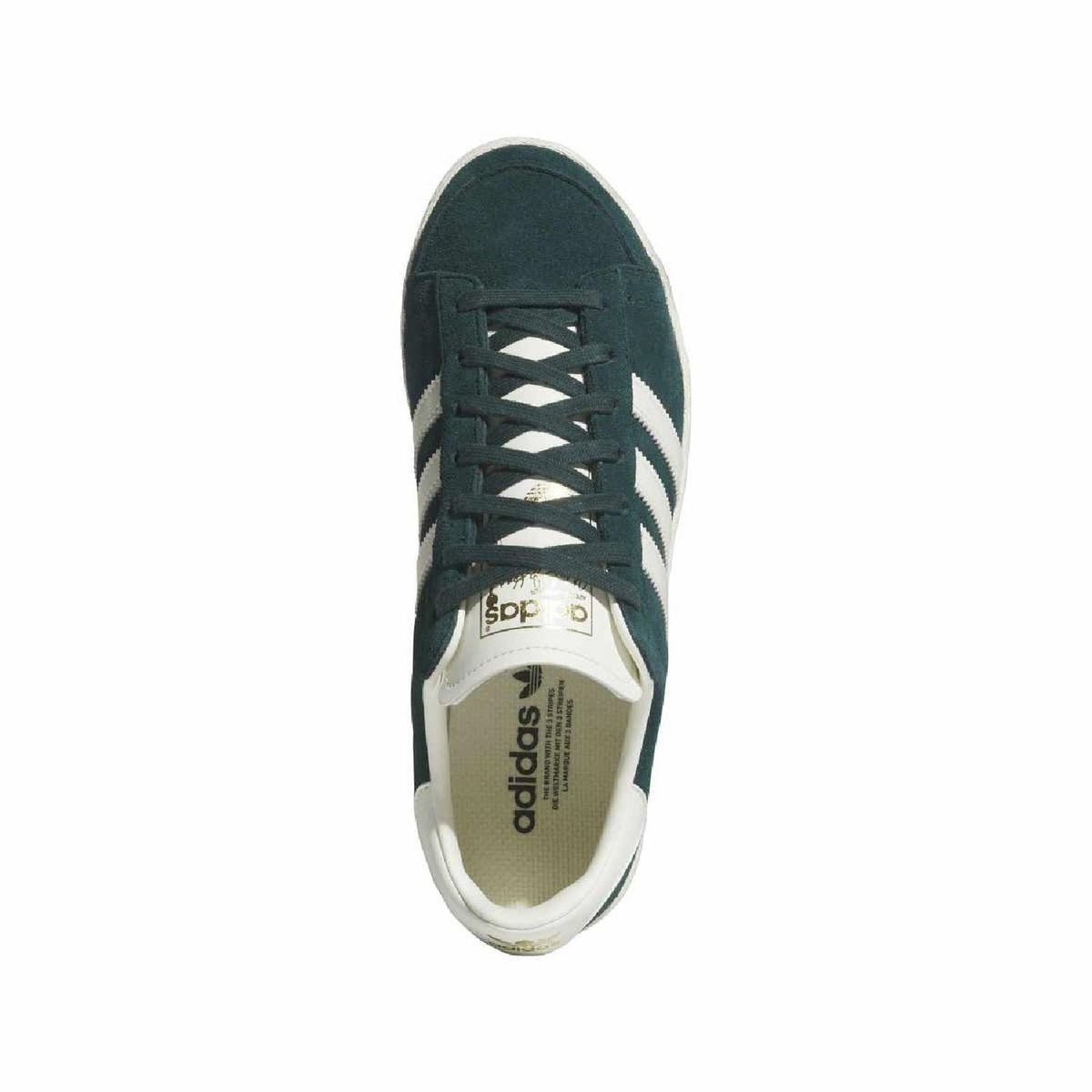 adidas Originals Jabbar low top sneakers, dark teal with lace-up front and adidas logo on sockliner