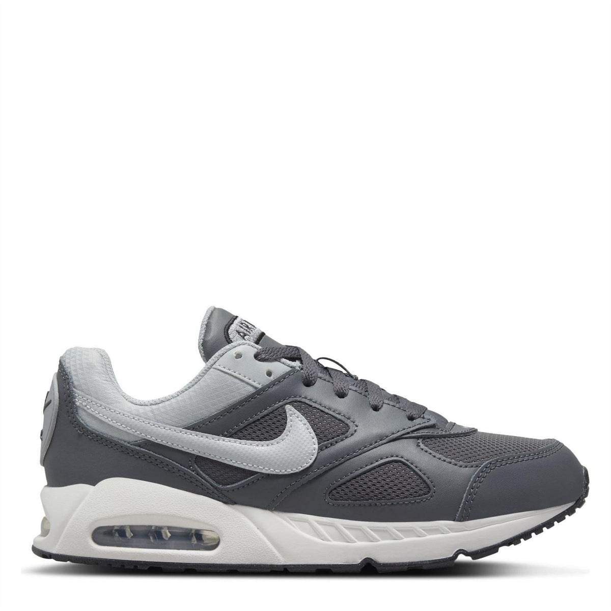Boys' Nike Air Max Ivo sneakers in grey and white with black accents
