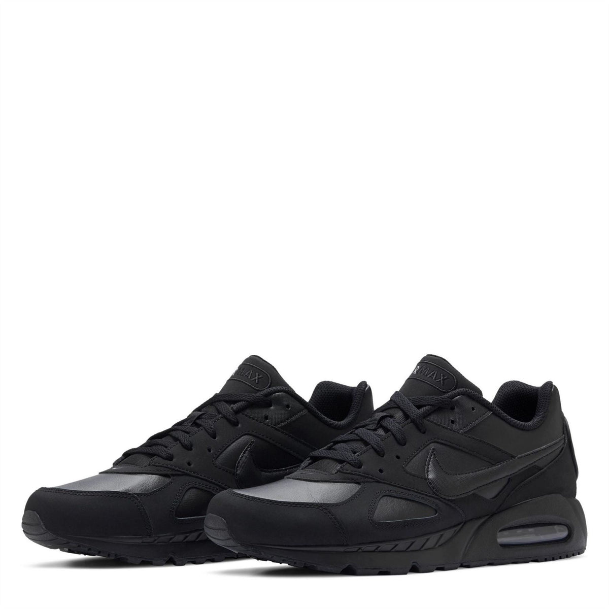 Air Max Ivo trainers, black pair side-by-side with laces and Air unit
