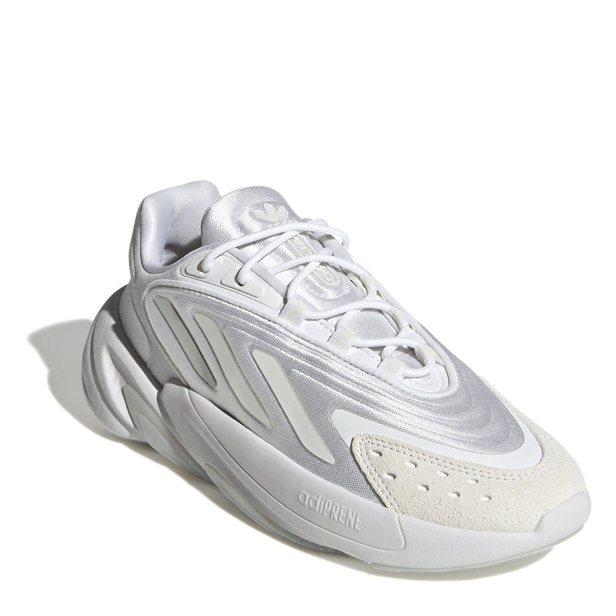 adidas Originals low-top lace-up sneakers, white with suede-style toe panel and perforated trim