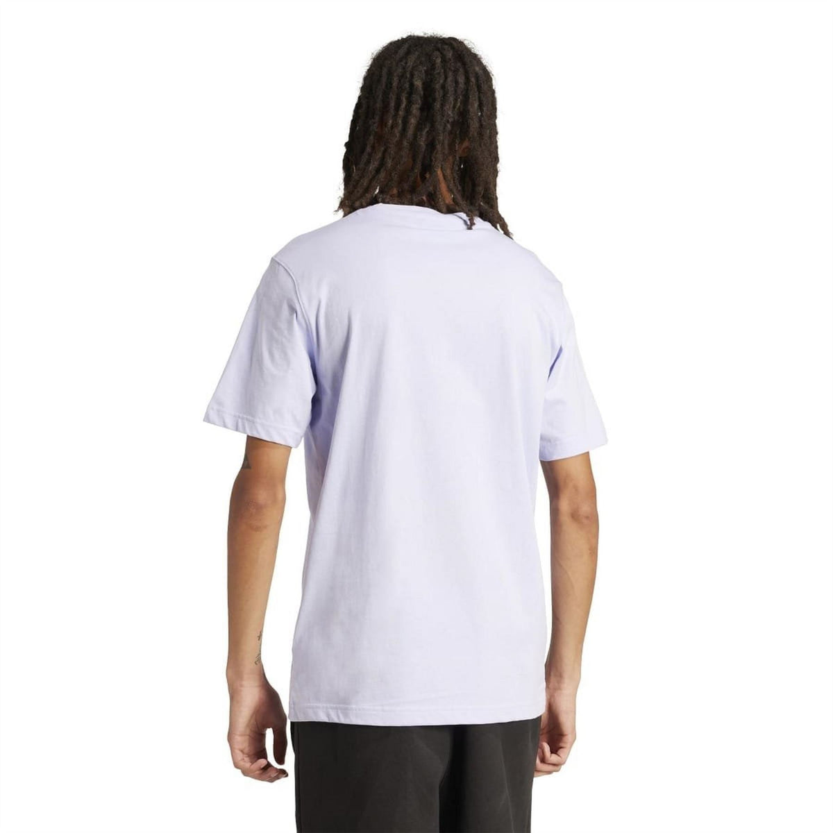 Black adidas Originals Essentials T-shirt with crew neck and logo detail, casual fit, made from soft cotton fabric.