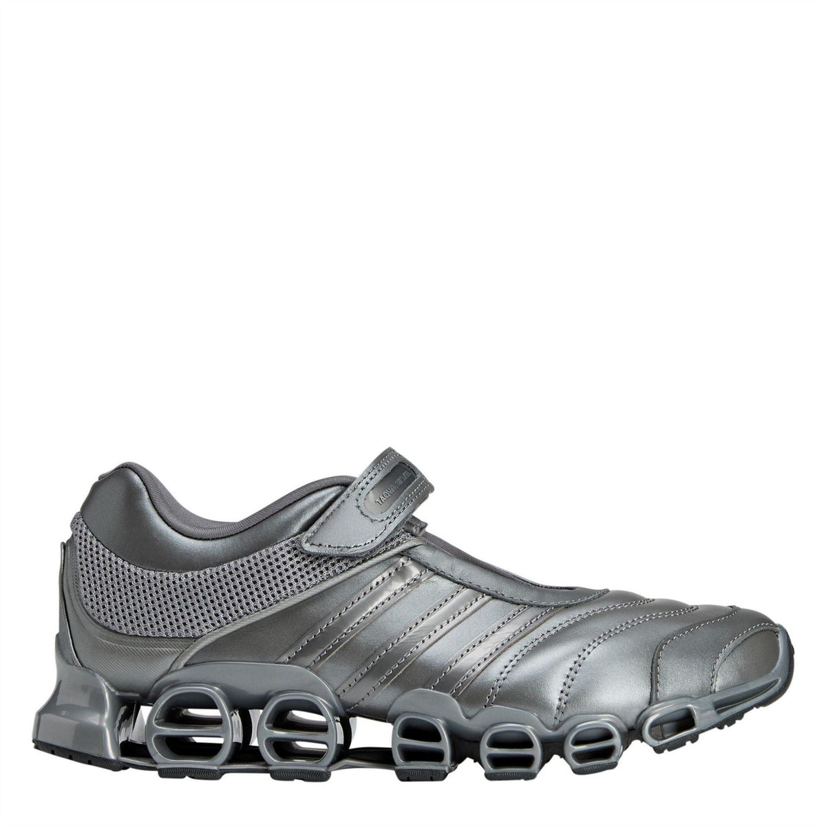 Gray adidas Originals Megaride Taqw sneaker with mesh panels and rocker sole