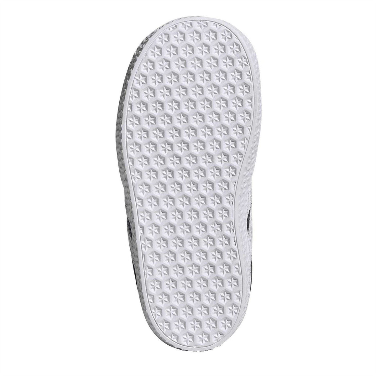 Infants Gazel sneakers outsole with textured white rubber tread bottom