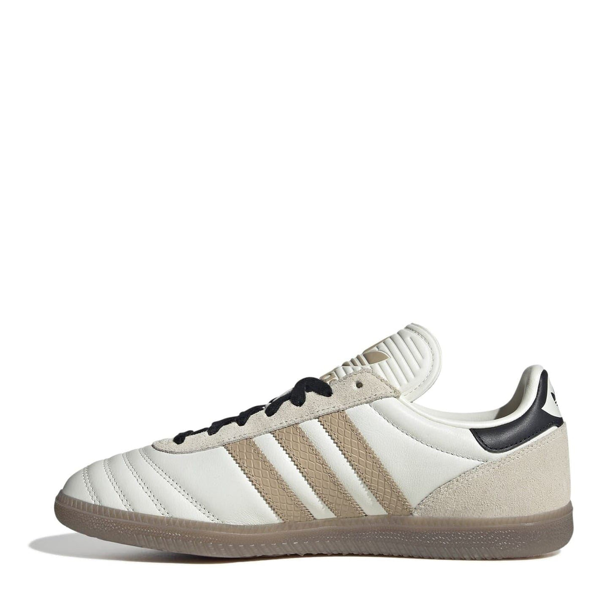 adidas Originals Samba JP sneakers in off-white with tan suede panels and gum sole