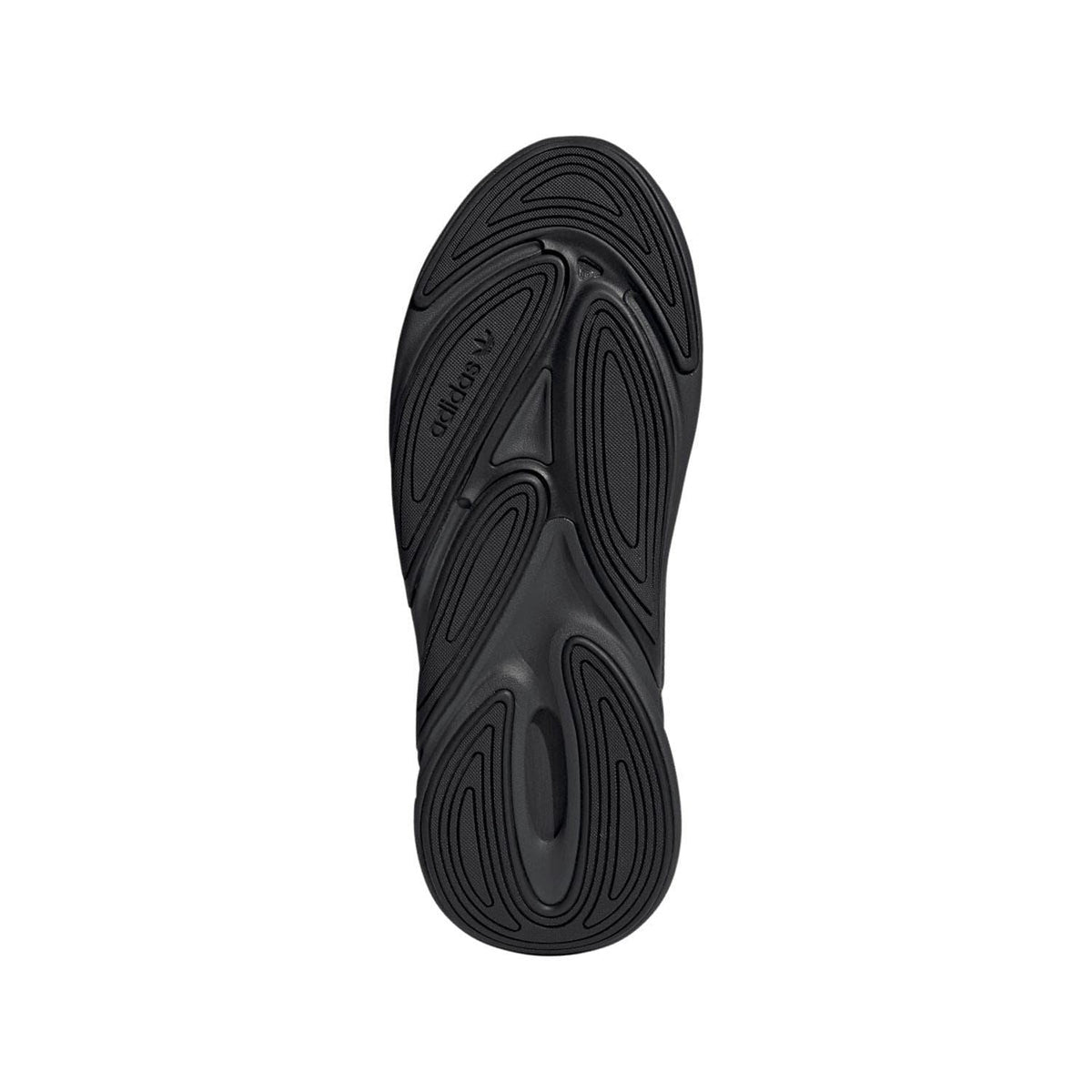 Grey adidas Originals Ozelia trainers outsole tread, full bottom view