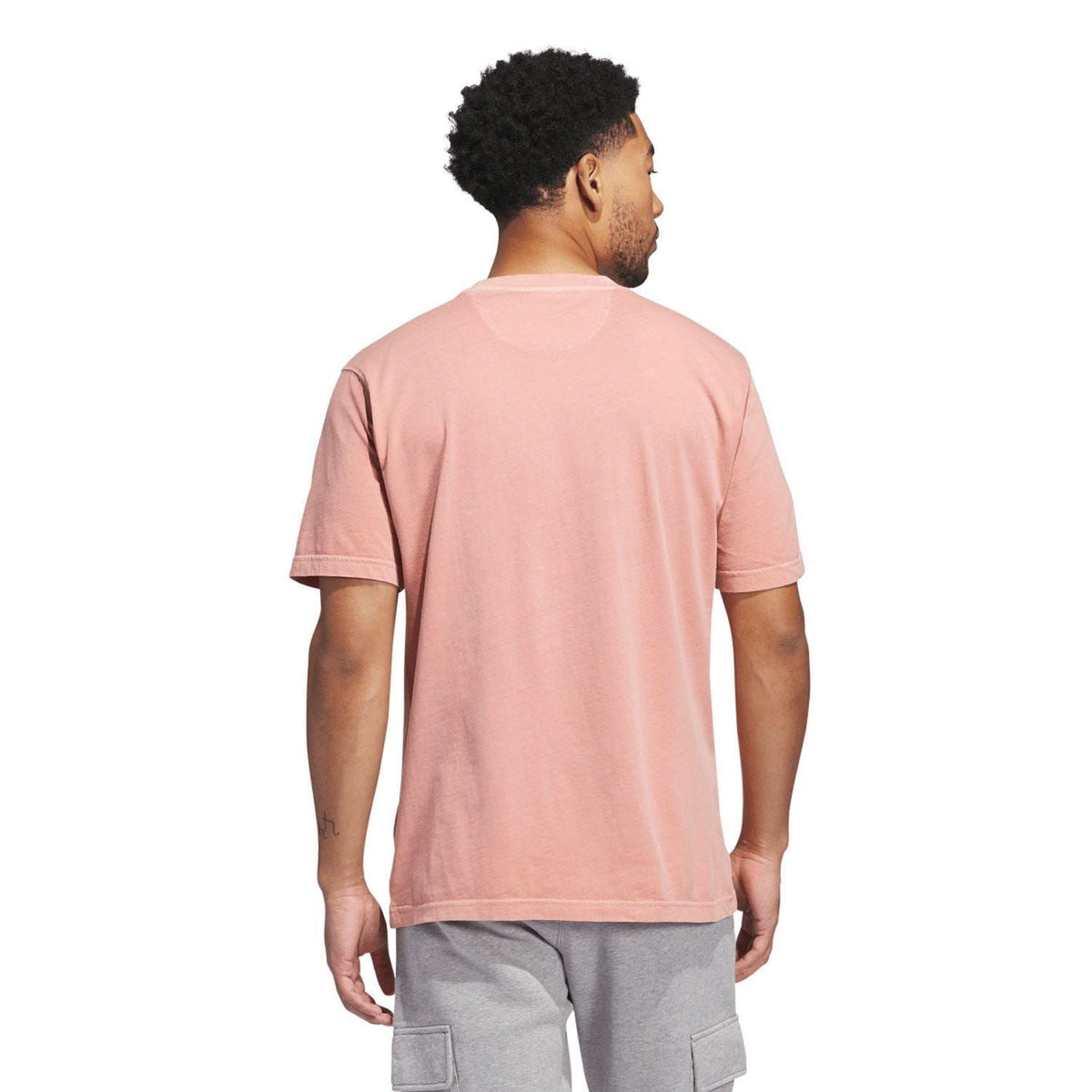 Pink adidas Originals pocket T-shirt, crew neck, short sleeves