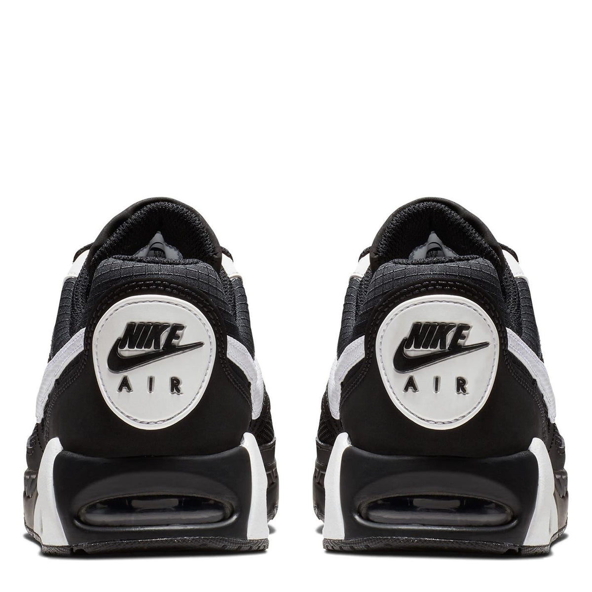 Boys' Nike Air Max Ivo sneakers, black heel with white NIKE AIR badge and contrast trim