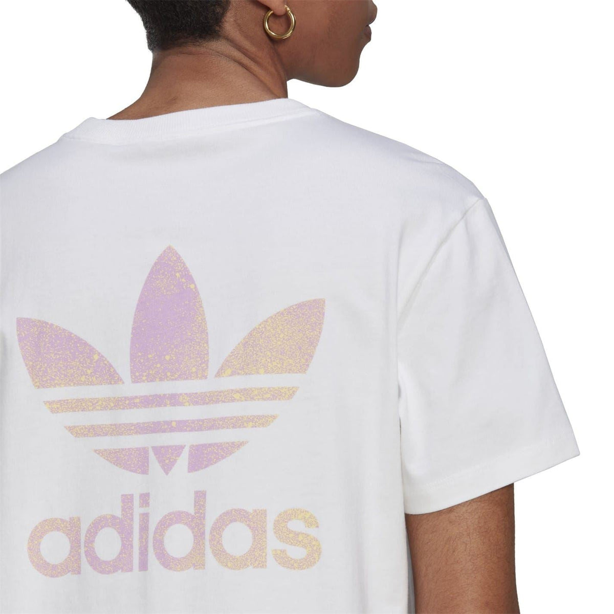 adidas Originals women's T-shirt dress, casual tops, soft cotton fabric, relaxed fit, navy blue with logo graphic on front