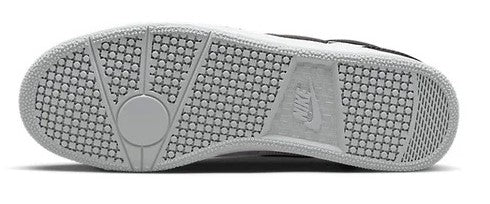 White Nike QS sneaker outsole with textured rubber tread