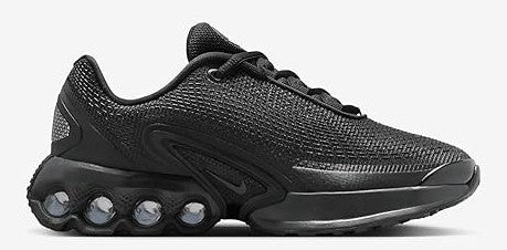 Kids' Nike Air Max DN black sneakers with side Air pods and mesh-texture upper