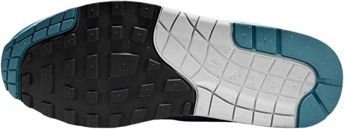 Nike Air Max 1 SC rubber outsole with teal accents and tread pattern