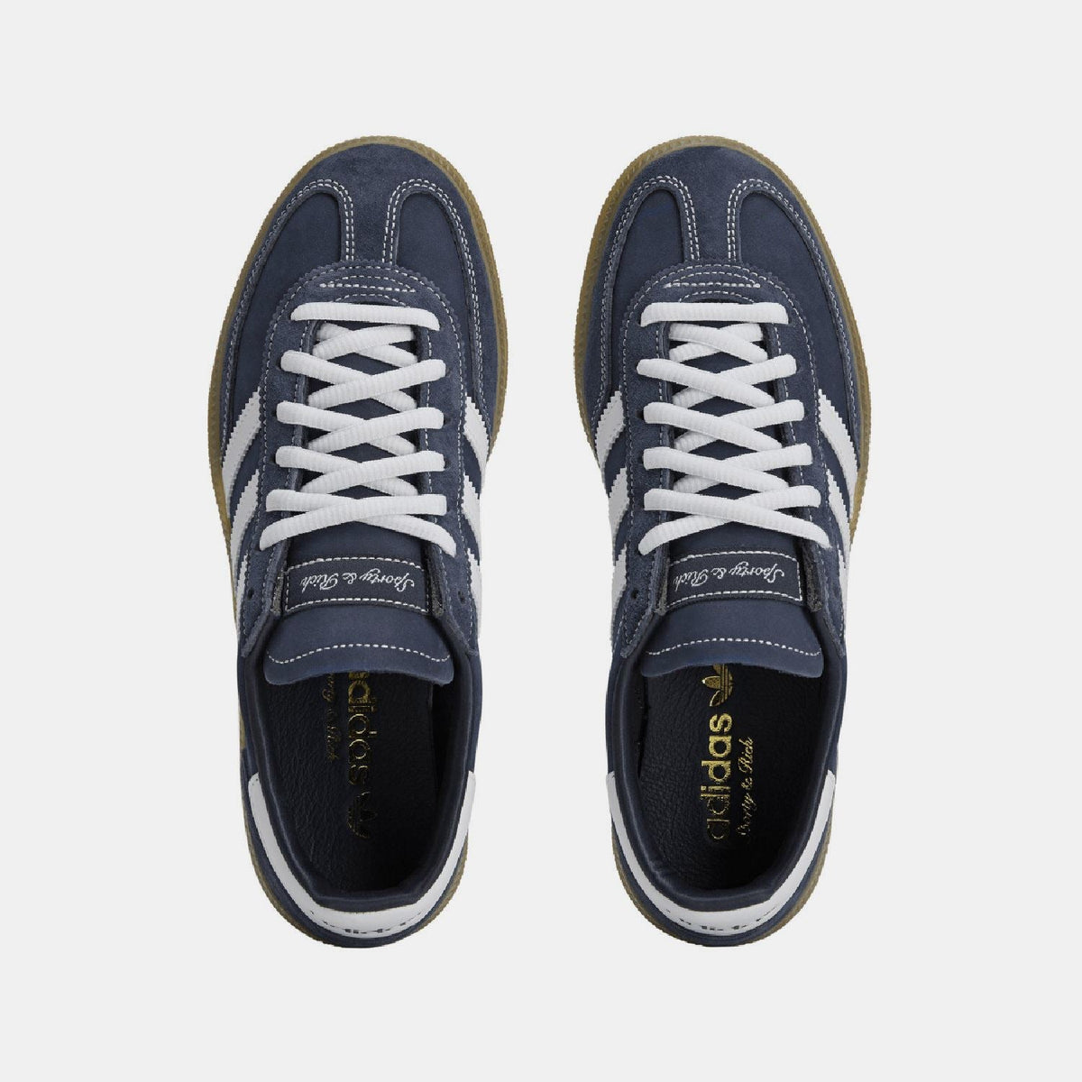 adidas Originals Handball Spezial x Sporty and Rich trainers, stylish footwear with a sleek design and classic colorway.