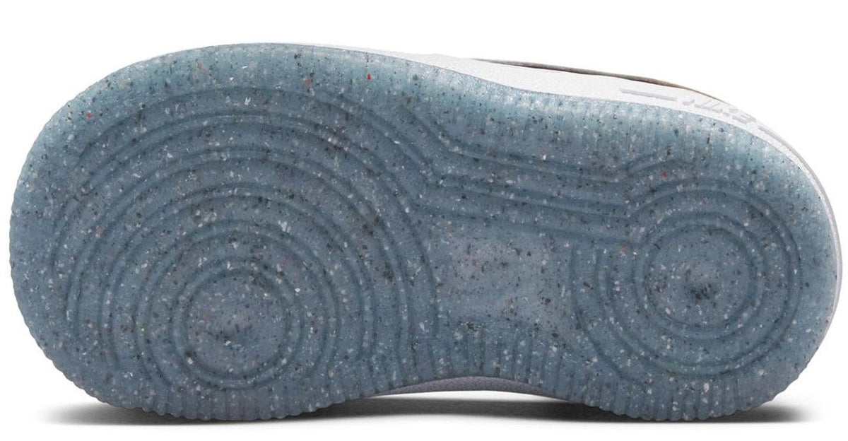 Blue speckled rubber outsole for low-top toddler Nike sneakers