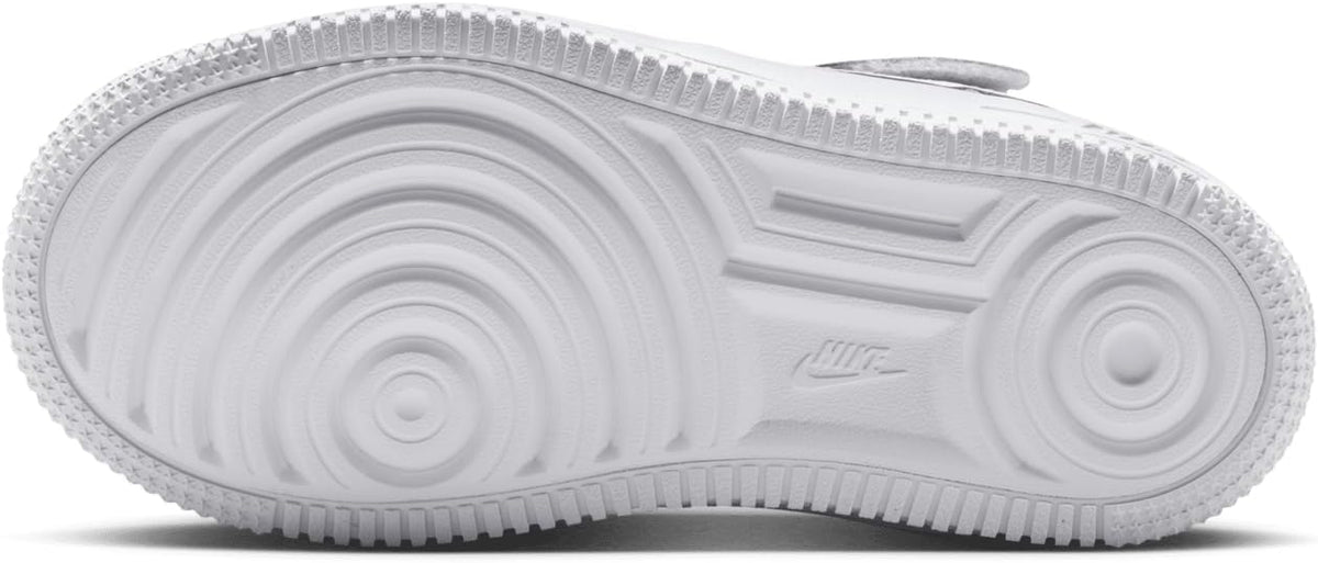Kids' Nike sneakers outsole, white rubber tread with circular traction