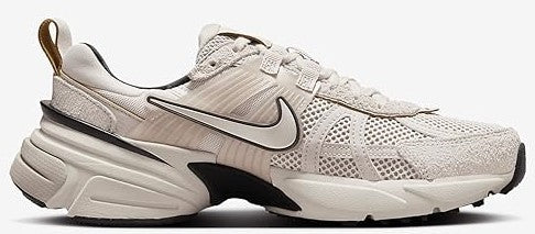 Women's Nike V2K Run sneakers, light purple mesh with curved heel and side Swoosh