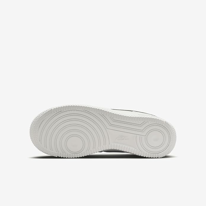 Kids' Nike Air Force 1 outsole, textured white rubber with circular traction pattern