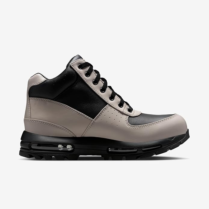 Nike Air Max Goadome lace-up sneakers with black panels and grey upper