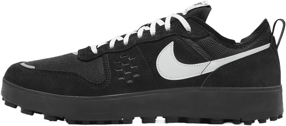 Men's Nike C1TY black sneakers with white swoosh and lace-up front