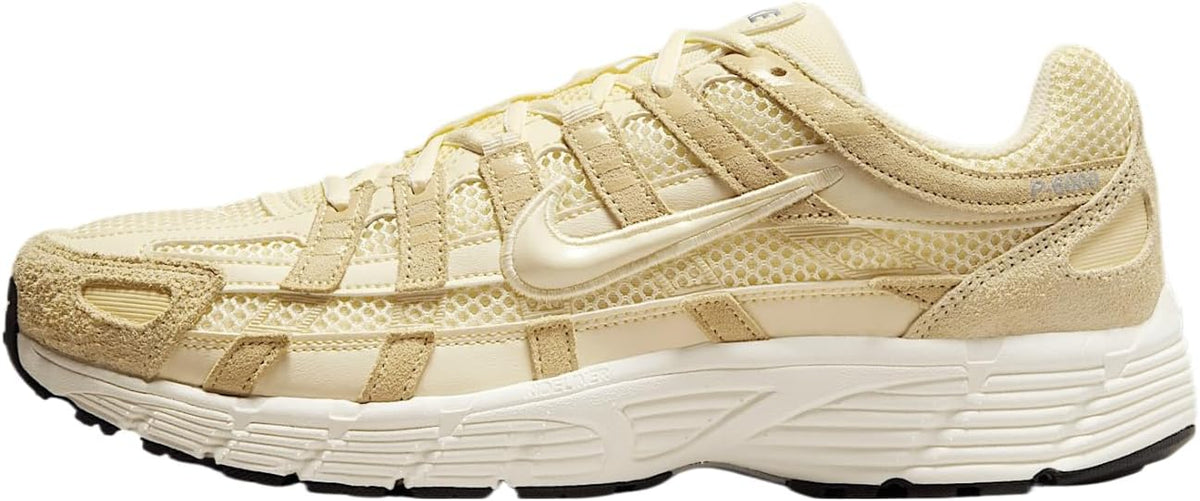Nike P-6000 SE men's sneakers, light beige upper with black outsole trim