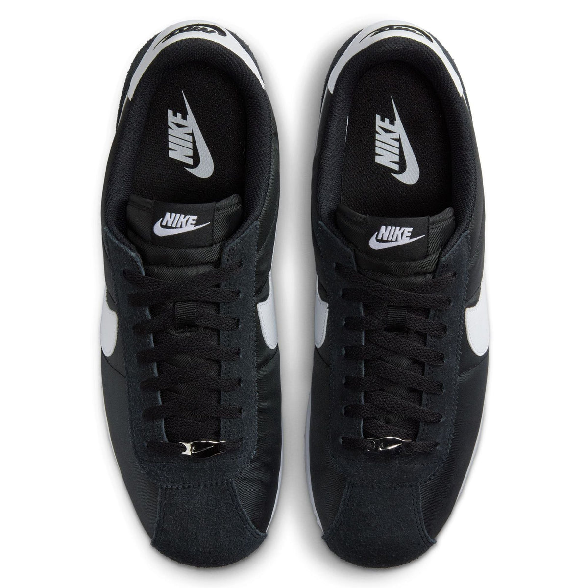 Nike Cortez TXT sneakers, black laces and tongues with Nike and swoosh logos