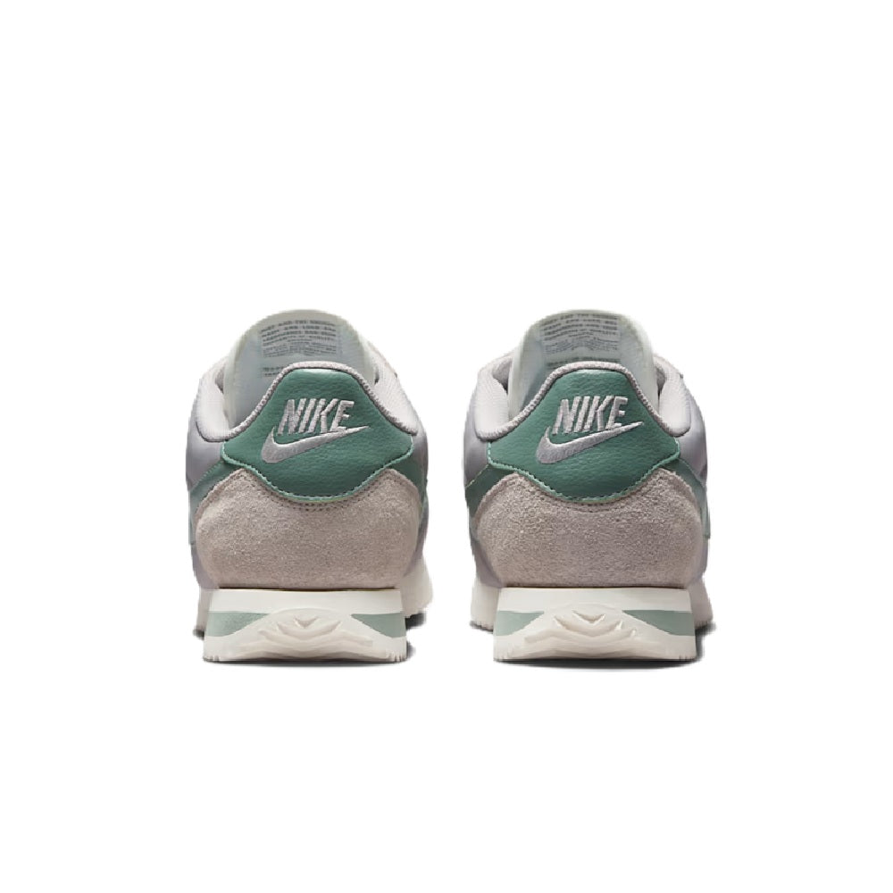 Men's Nike Cortez TXT sneakers, heel and collar with Nike logo and grey suede