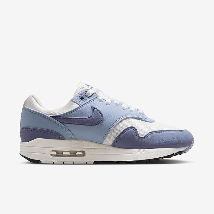 Nike Air Max 1 '87 sneakers, light blue upper with white midsole and Air window
