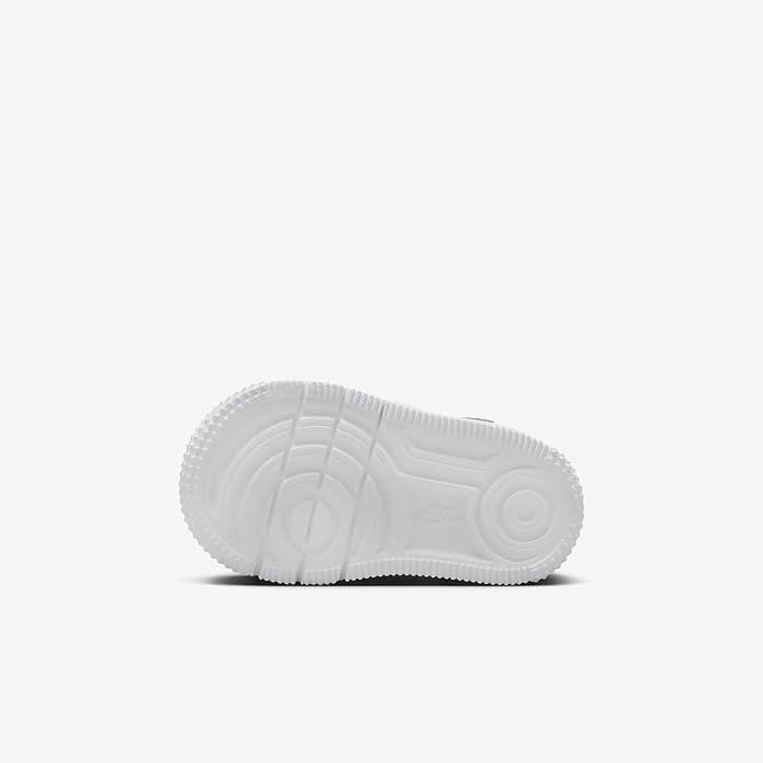Toddler's Nike Air Force 1 Low outsole, white tread with circular traction pattern