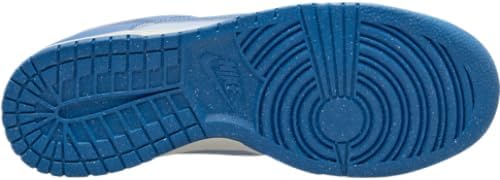 Men's Nike Dunk Low retro sneaker outsole in dark blue rubber tread