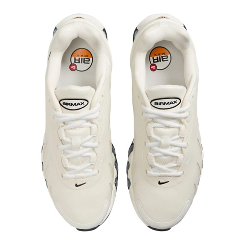 Nike Air Max DN8 sneakers, white uppers with laces and Air Max badges