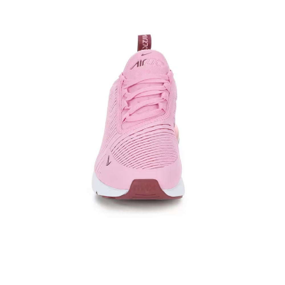 Nike Air Max 270 women's running shoe, pink mesh back and padded collar