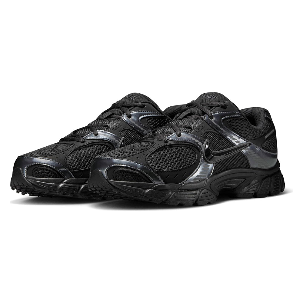 Men's Nike V5 RNR lace-up running shoes, black with metallic panel details on the upper.