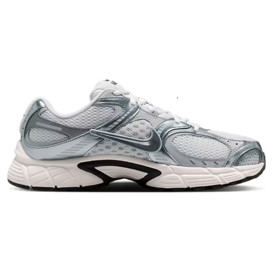 Men's Nike running shoe, light grey upper with black accents and white midsole
